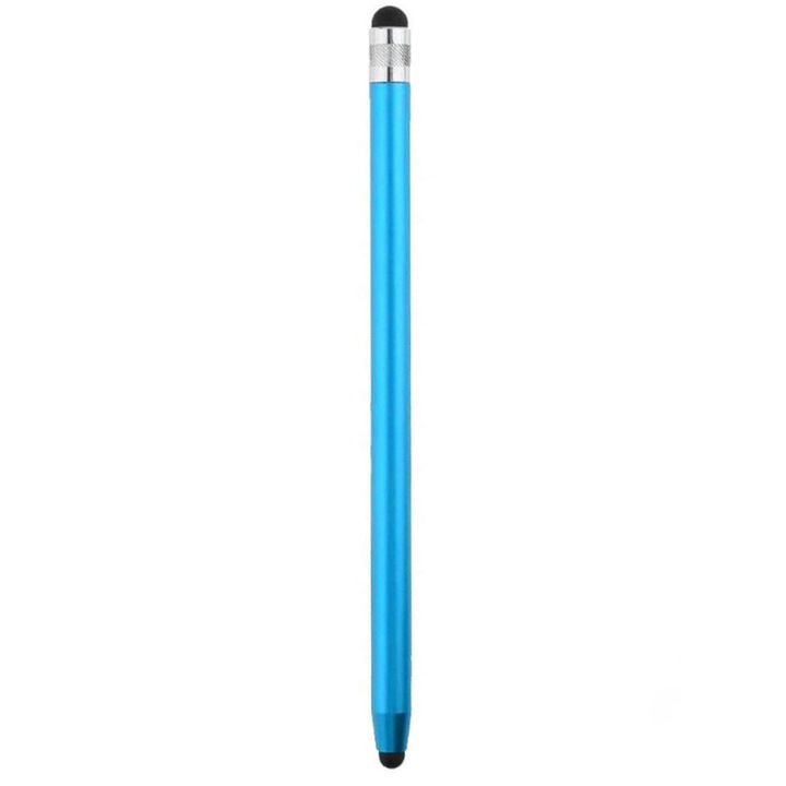 Creion Stylus Pen pentru Tableta / Telefon, Optim Touch, Potrivit pentru Desenat si scris, Optim Solution, Albastru Deschis