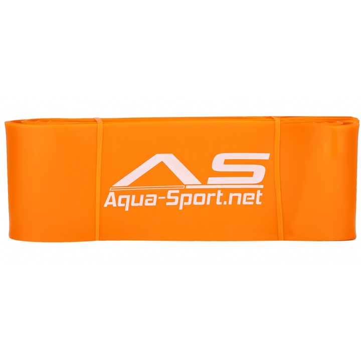 Benzi elastice Aqua-Sport Powerstrech Superband, Portocale, 2080X4,5X83Mm, 37-110Kg