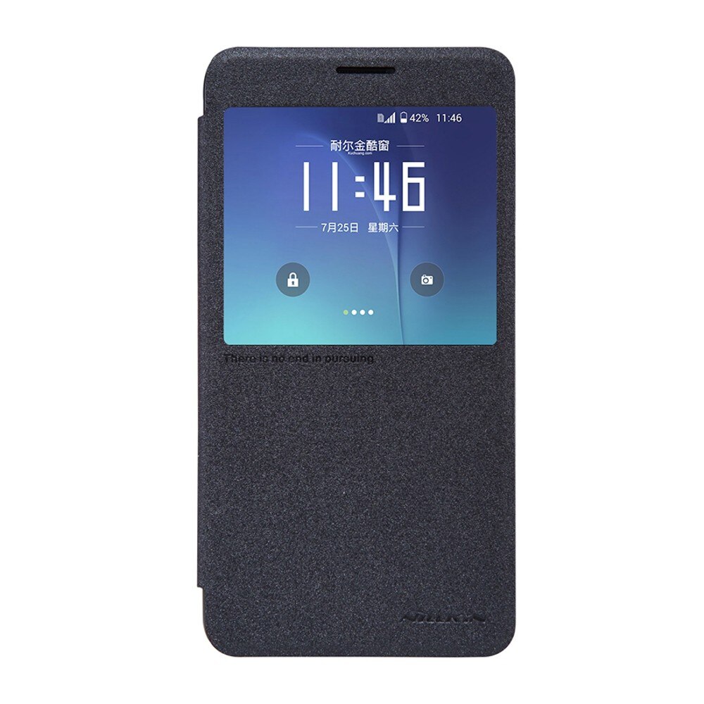 Husa Book Nillkin Sparkle pentru Samsung Galaxy Note 5, Negru