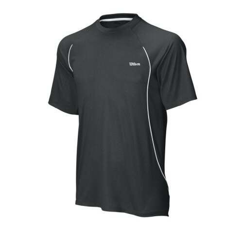 Tricou Wilson Straight Sets Crew pentru barbati, Negru/Alb