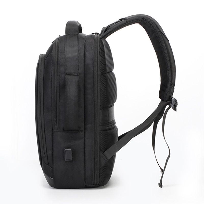 Rucsac laptop 15.6", smart business, impermeabil, cu port de incarcare USB si jack audio, Escalate, 43x30x16 cm, Negru