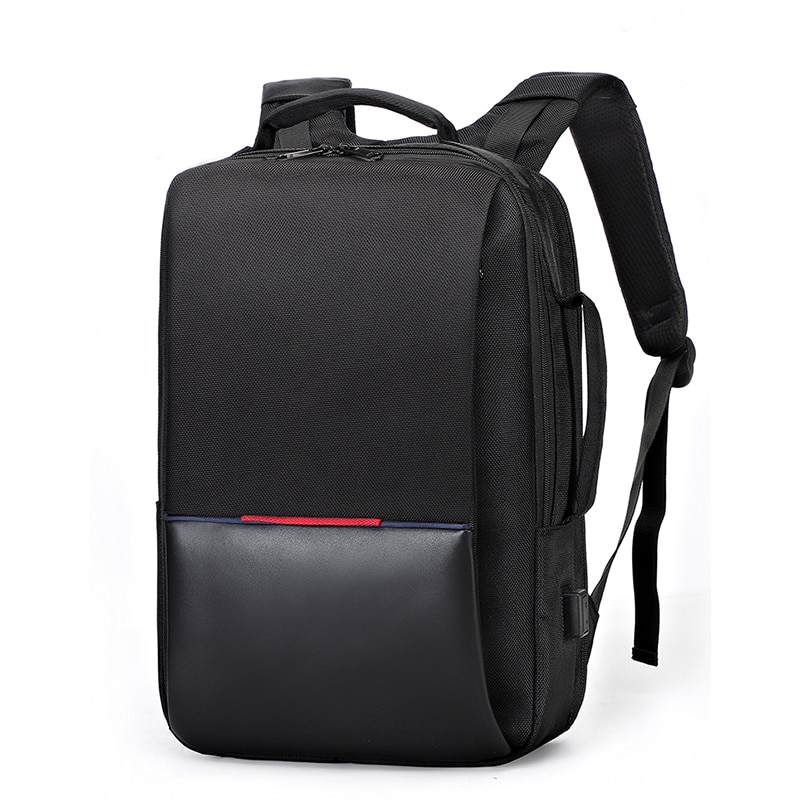 Rucsac laptop 15.6", smart business, impermeabil, cu port de incarcare USB si jack audio, Escalate, 45x30x17 cm, Negru