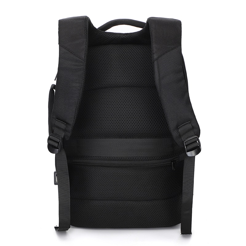 Rucsac laptop 15.6", smart business, impermeabil, cu port de incarcare USB si jack audio, Escalate, 45x30x17 cm, Negru