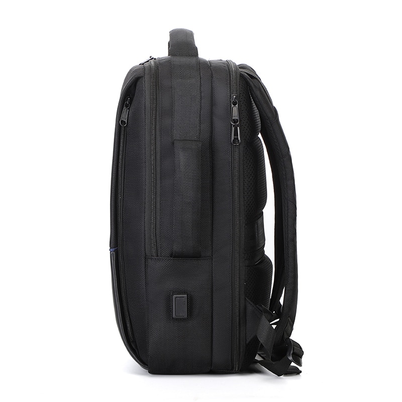Rucsac laptop 15.6", smart business, impermeabil, cu port de incarcare USB si jack audio, Escalate, 45x30x17 cm, Negru