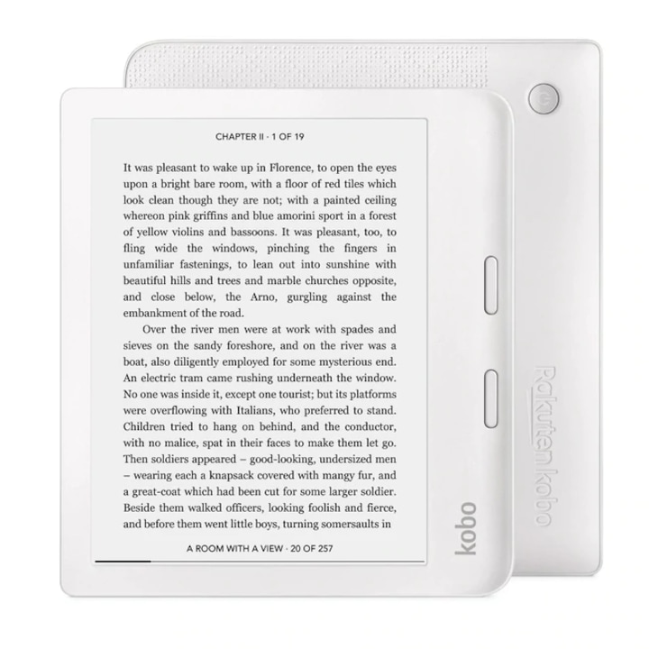 KOBO LIBRA 2 Четец на електронни книги 7", 32 GB, Wi-Fi, водоустойчив, бял
