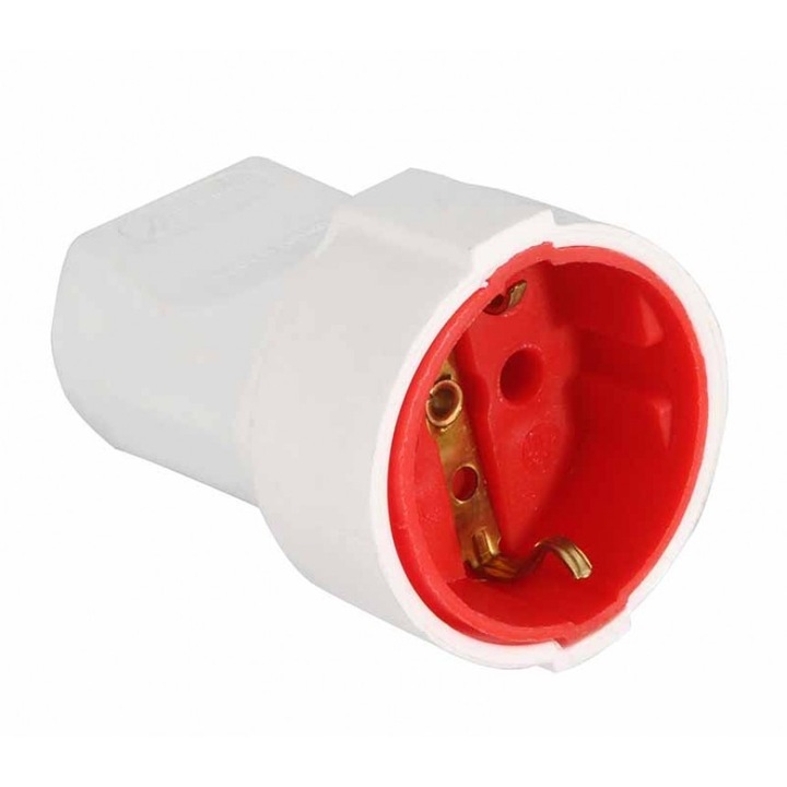 Единичен накрайник Mutlusan, Шуко, За удължител, Бял