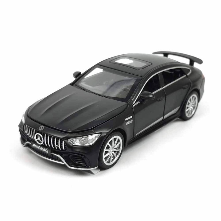 Метален автомобил, Mercedes-Benz AMG GT63, Със звук и светлини, Черен, Без опаковка