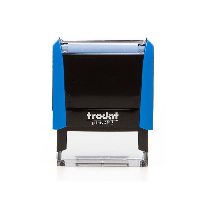 Stampila Trodat 4912 dreptunghiulara cu laturile amprentei 47 x 18 mm, albastru