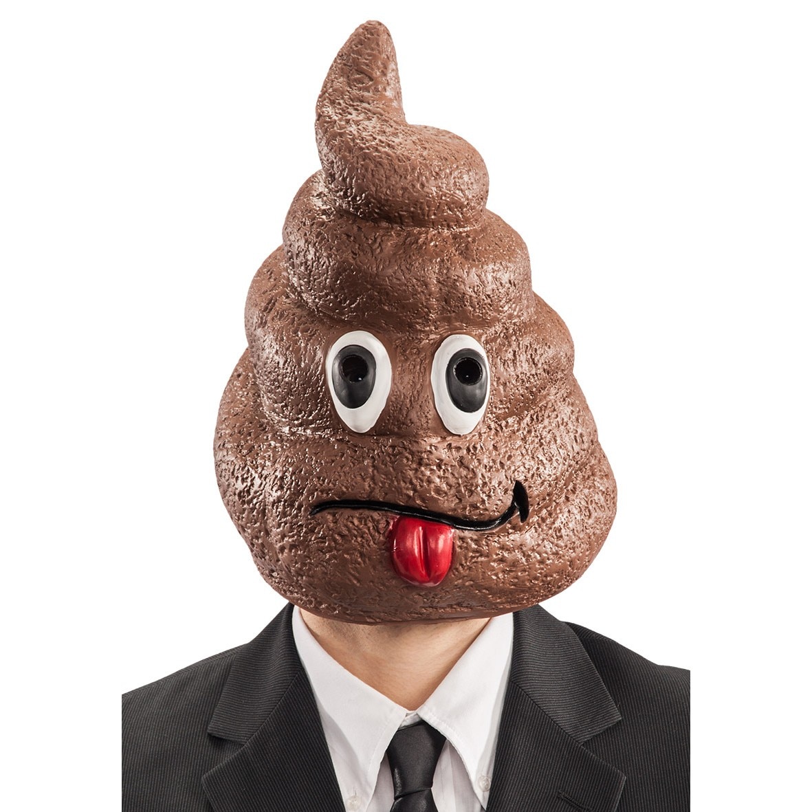 Masca latex emoticon poo cu ochi si mot
