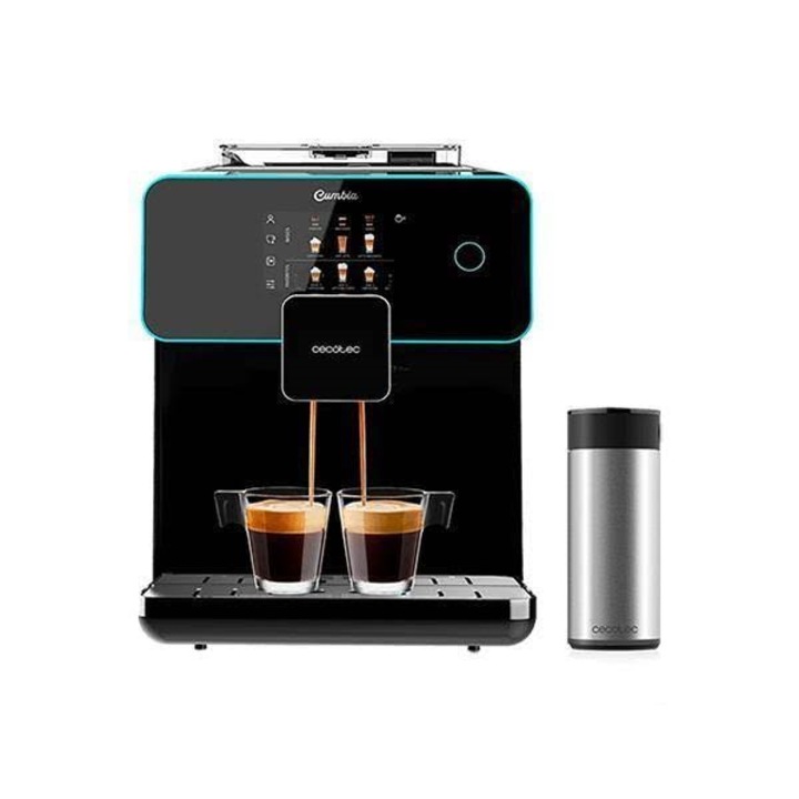 Espressor Cecotec 1592, 1500W, 1,7l, 20 de tipuri de bauturi, ecran tactil, optiune cafea macinata, Negru