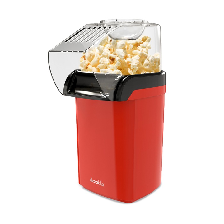 Aparat pentru popcorn Decakila, 1200 W, Rosu