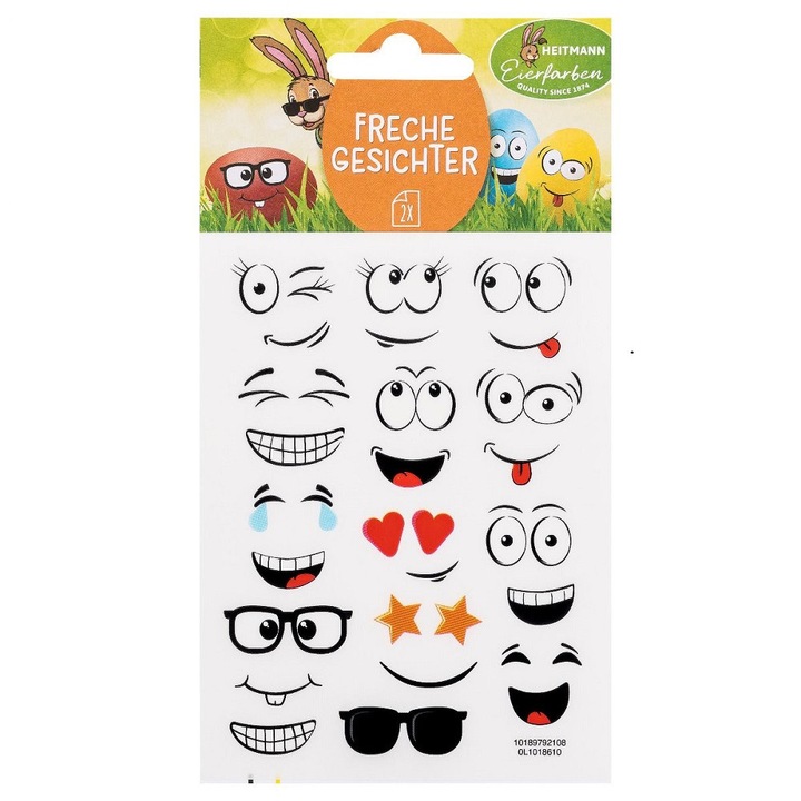 Húsvéti matricák, Heitmann Daring szájkosár, 2 lap