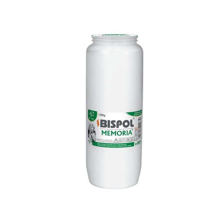 Комплект свещи Bispol W11 Reserve, Бял, 6 дни, 16 броя