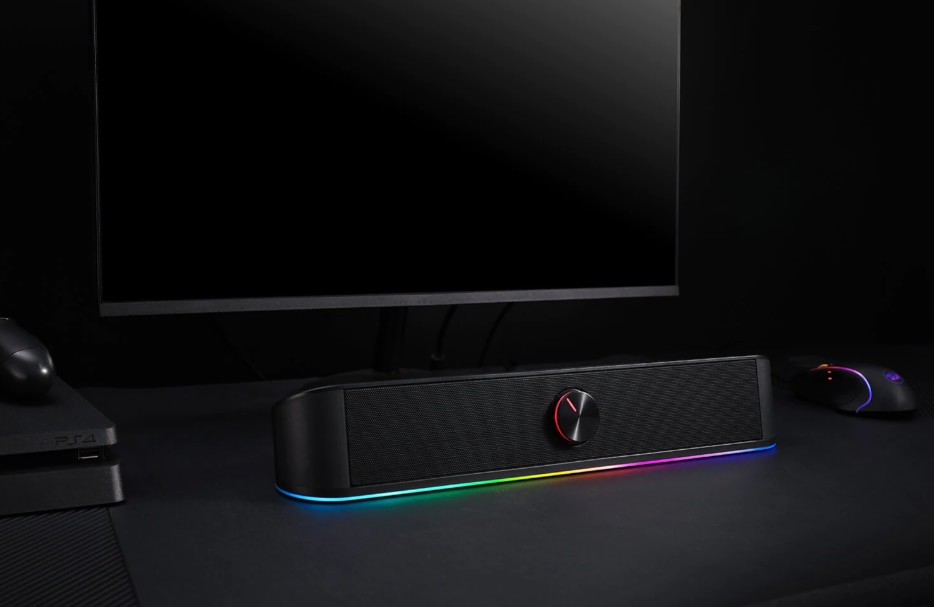 Soundbar Redragon Adiemus, 6W RMS, Подсветка RGB - eMAG.bg