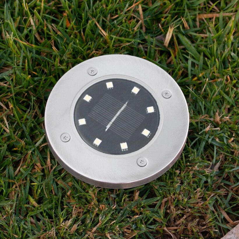 Комплект соларни лампи, LED осветление, 11x11 см, 2 броя - eMAG.bg