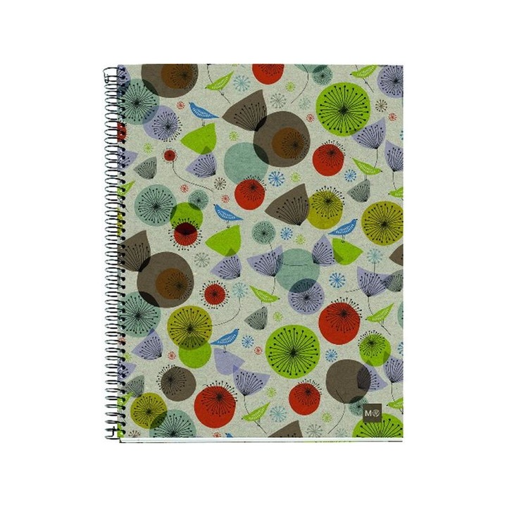 Miquelrius ecobirds a4 4x30lapos vonalas spirálfüzet