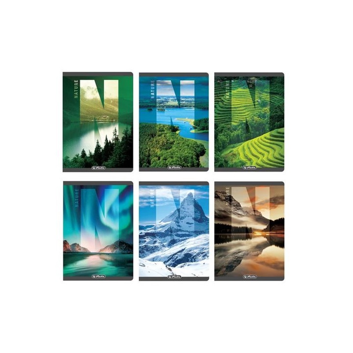 Herlitz nature a5 80lapos vonalas füzet