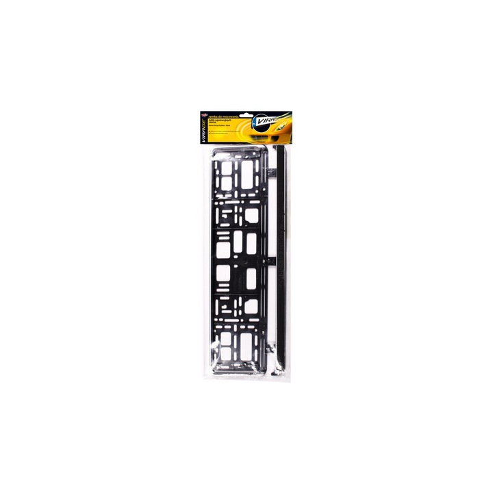 Държач за фиксиране на регистрационни номера, черен