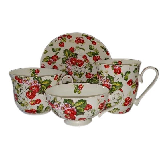 Cana Inalta Portelan Colectia Strawberry