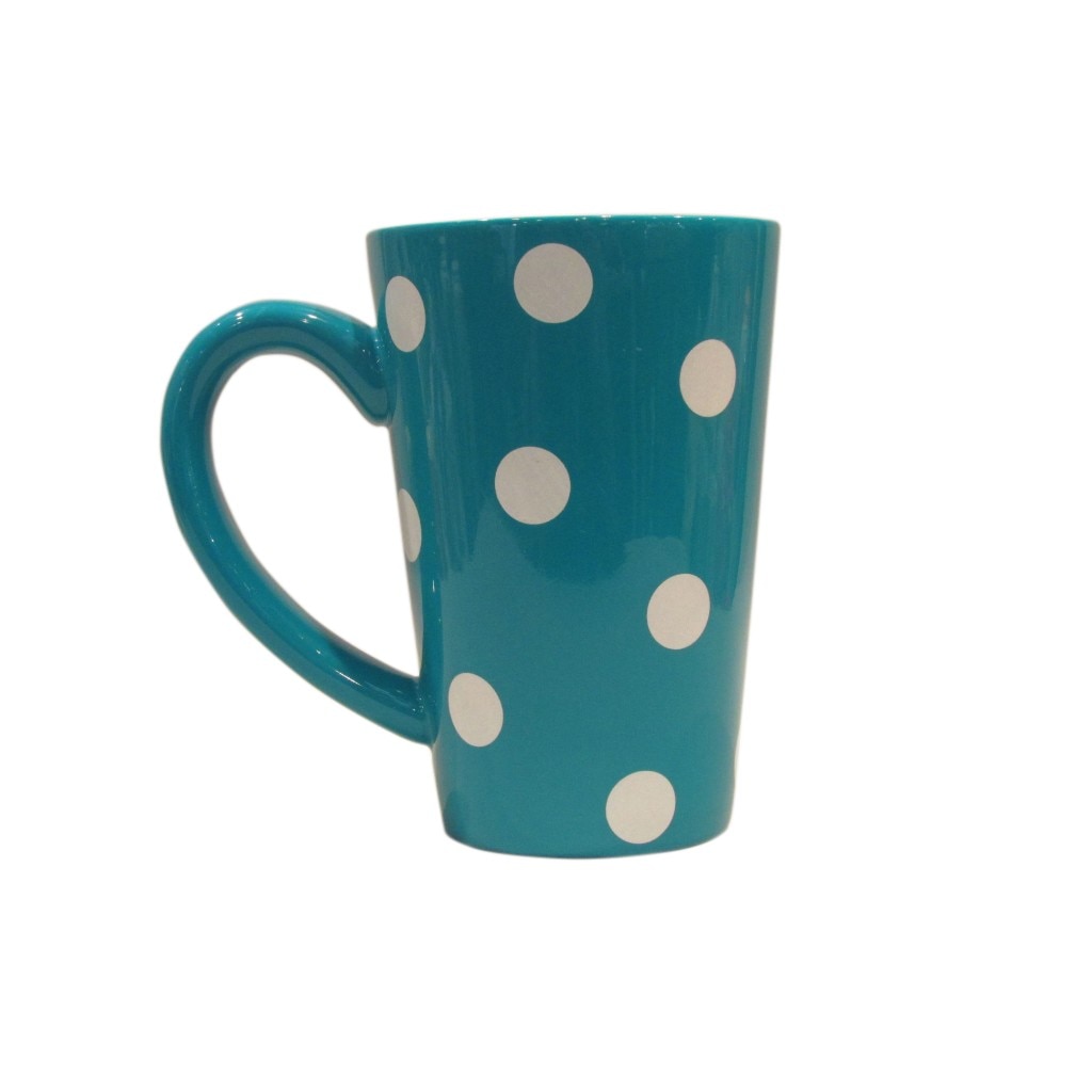 Cana Inalta Colectia Albastru cu Buline