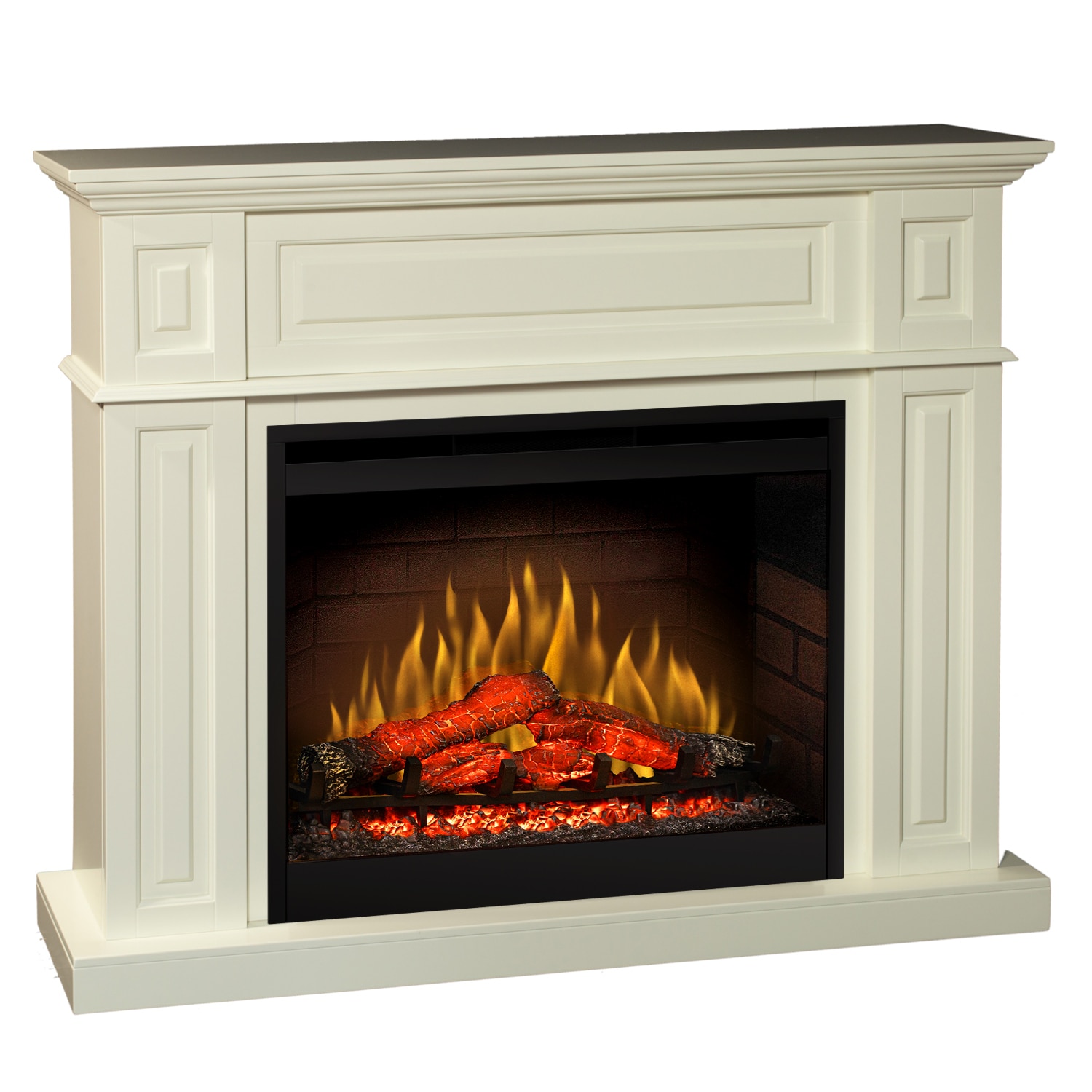 Semineu Torino Vanilla - cu focar electric 3D Dimplex Optiflame DF2608-EU cu sunet