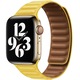 ZAFIT™ valódi bőr mágneses szíj, Apple Watch 3/2/1, kijelző 38 mm, sárga