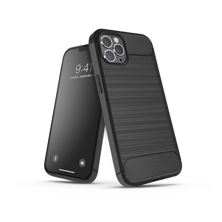 Husa spate pentru telefon, Haffner, Silicon, pentru Samsung SM-S916 Galaxy S23+, Negru