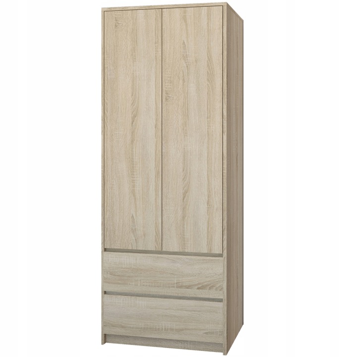 Mobene Gardróbszekrény B6 2 ajtós - 2 fiókos , sonoma