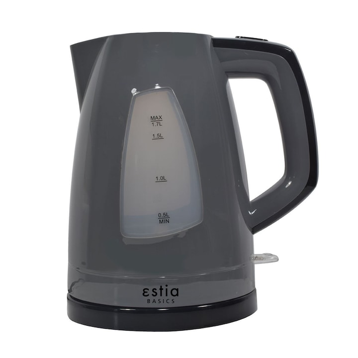 Fierbator electric Tristar WK-3407, 2200 W, 1.7 L, plastic, negru, baza rotativa 360°