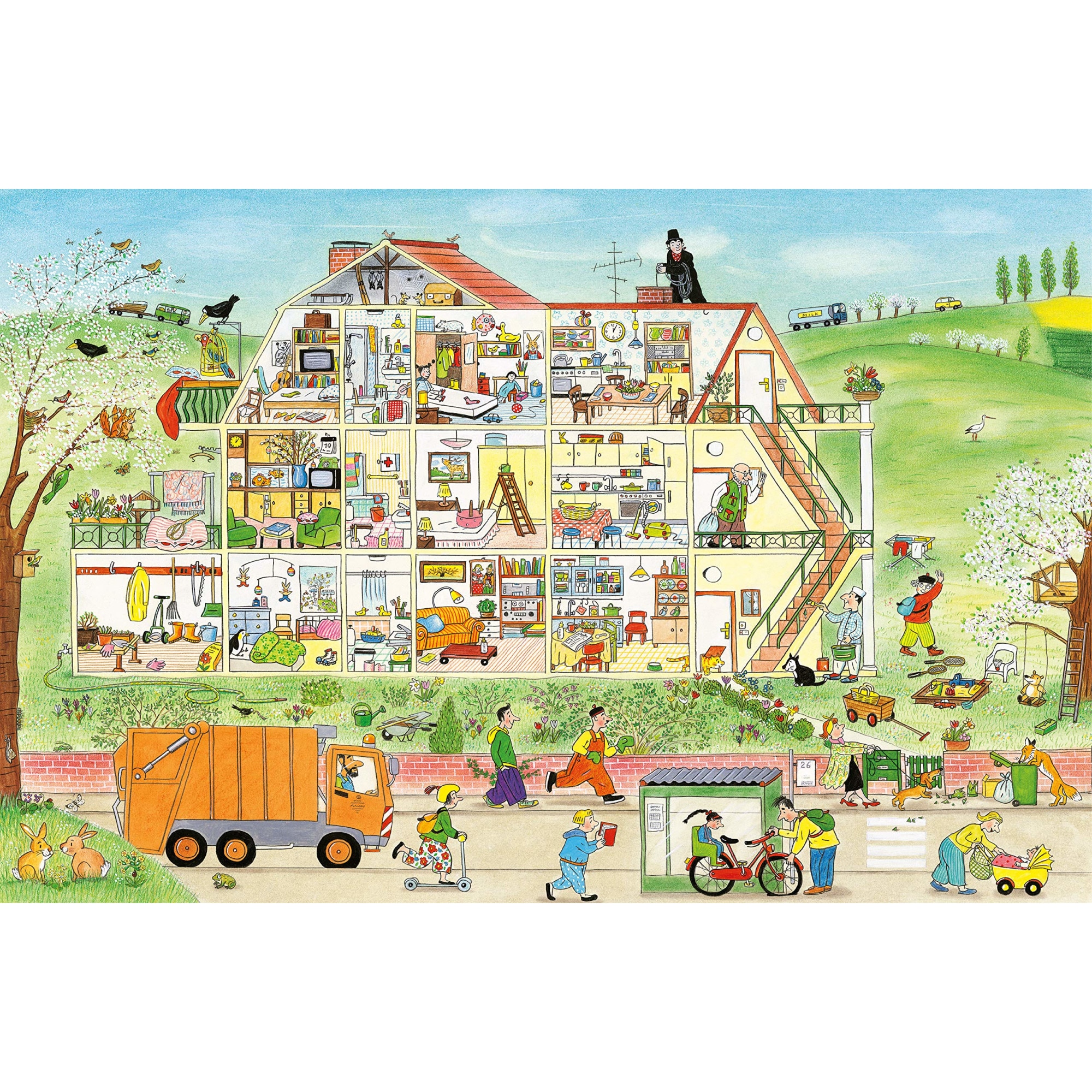 All Around Bustletown: Spring - Rotraut Susanne Berner - eMAG.ro