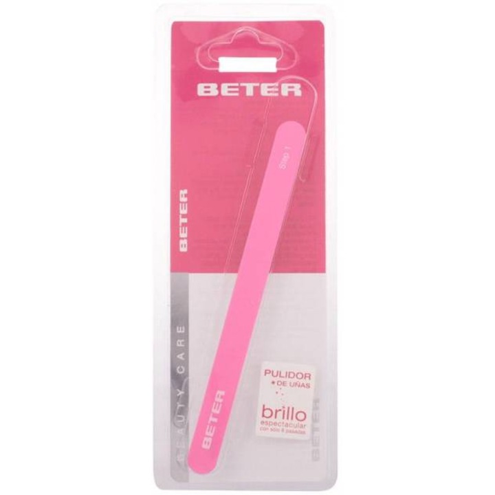 Буфер пила за ефектен блясък Beter, Pulidor Unas, розова