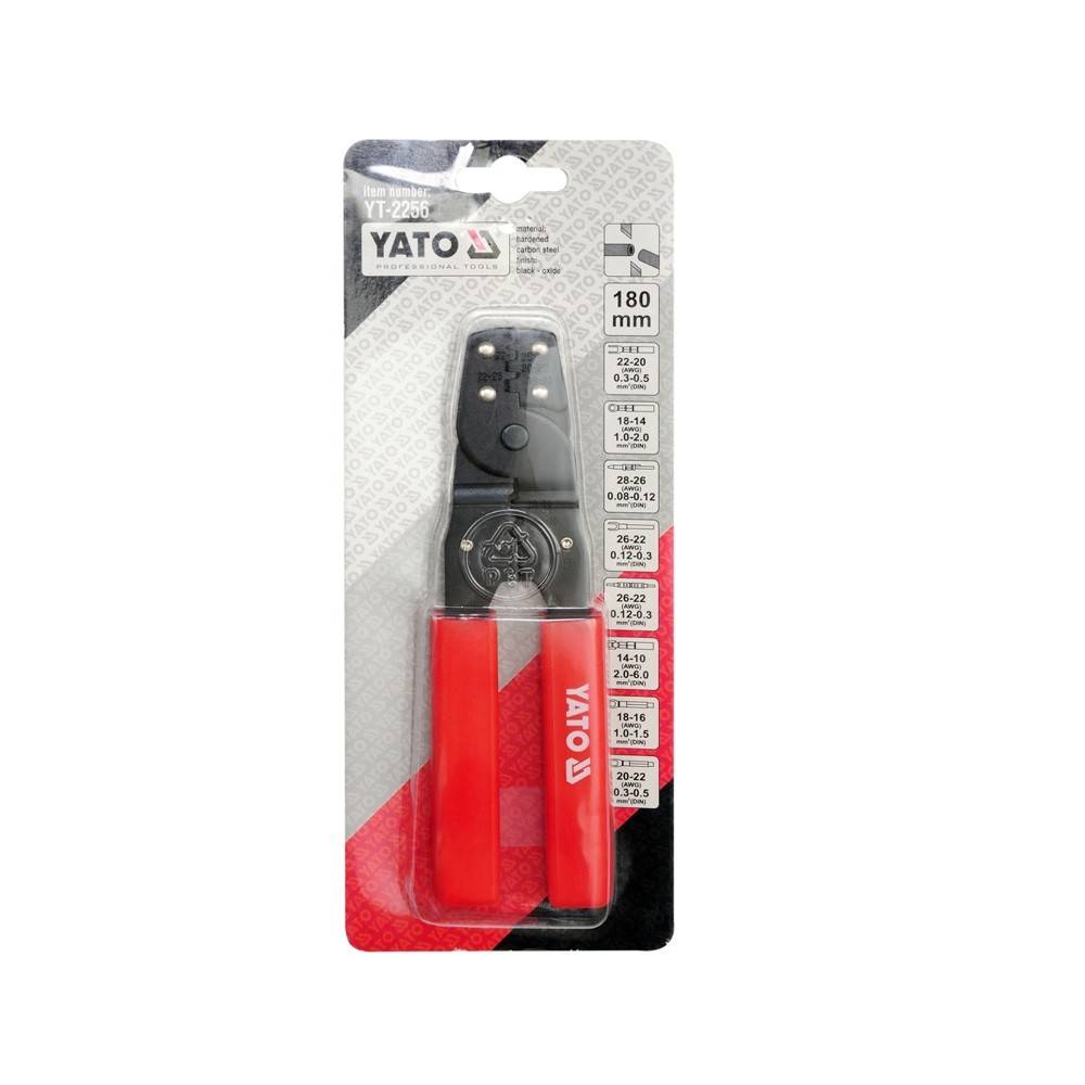 Cleste sertizat Yato YT-2256, lungime 180mm, 0.08-6 mm2, 2 functii ...