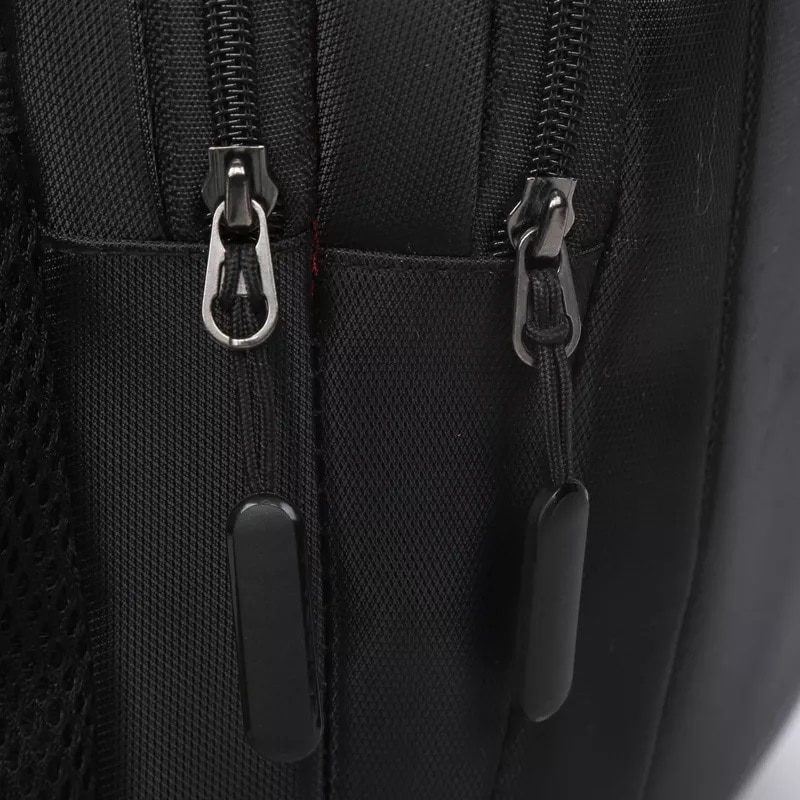 Rucsac laptop 15.6", casual, impermeabil, Escalate, 50x34x15 cm, Negru