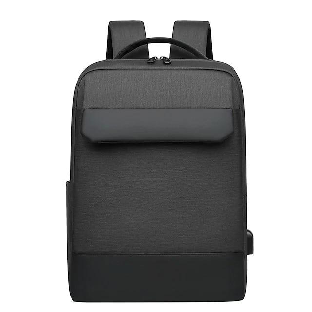 Rucsac laptop 15.6", casual, impermeabil, cu port USB, Escalate, 42x30x13 cm, Gri