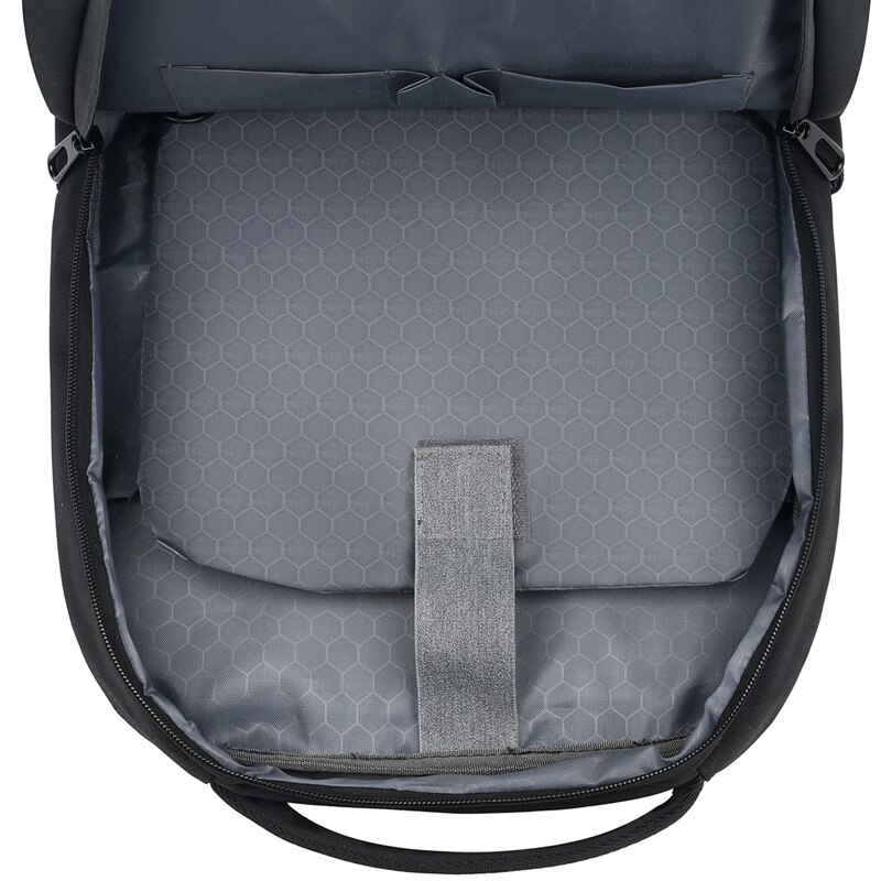 Rucsac laptop 15.6", casual, impermeabil, cu port USB, Escalate, 42x30x13 cm, Gri