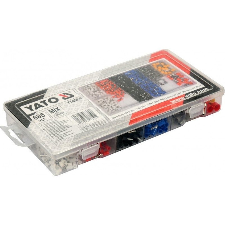 Szigetelt saru készlet, érvéghüvely szett 685db-os