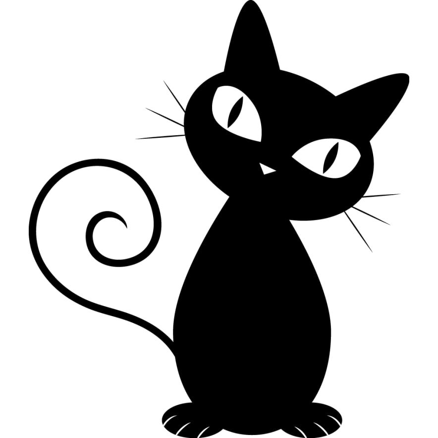 Стикер за кола Черна котка, 15 см, Oracal - eMAG.bg