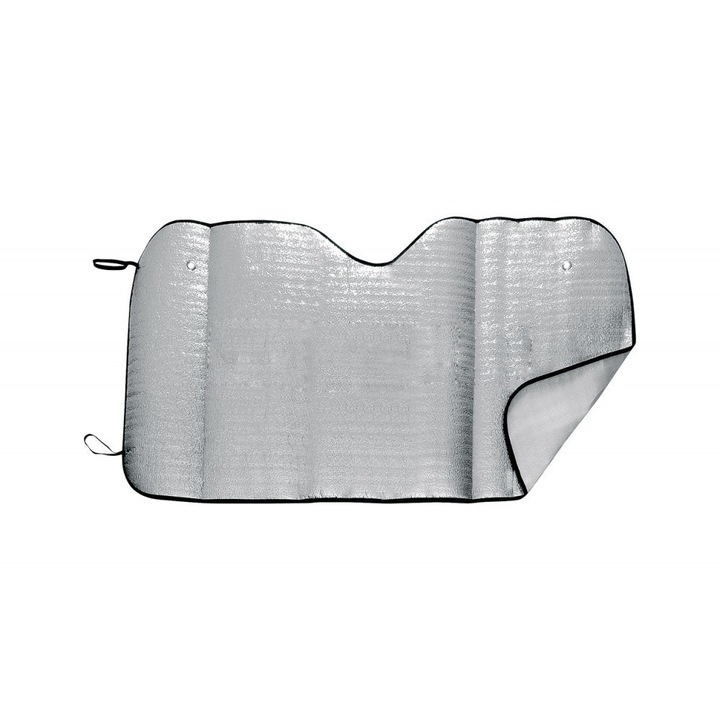 Parasolar auto, 1300×700 mm, Everestus, 20FEB16032, Aluminiu, Argintiu, saculet inclus