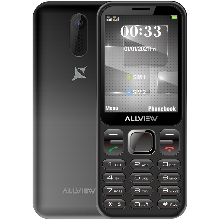 Telefon mobil Allview M20 LUNA, Negru/Rosu