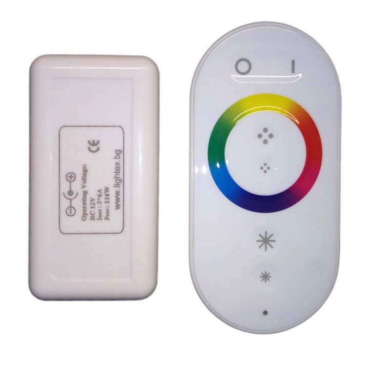 Радиочестотен контролер Lightex, Full Тouch, за RGB 216W