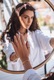 Bratara mesaj cod Morse "soul sister", reglabila, dama, snur matase, placat cu aur 24K, alb/lila