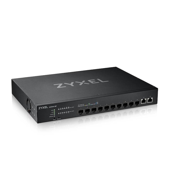Comutator ZYXEL XS1930-12F, 10-port 10GbE SFP + 2x10Gb RJ-45 port gestionate