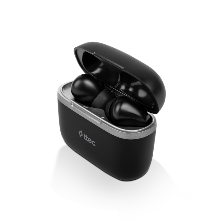 Bluetooth Слушалки ttec, AirBeat Move, True Wireless Headsets, Черен