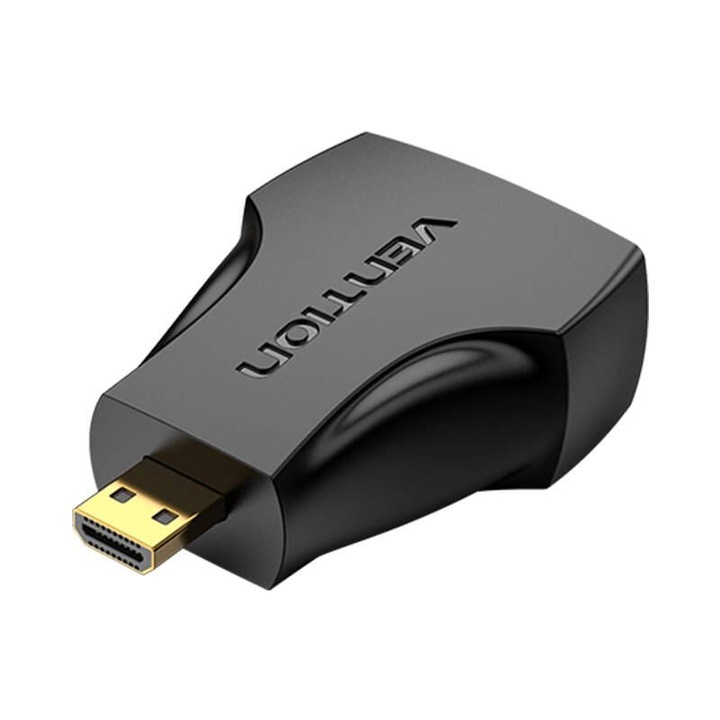 Преходник Micro HDMI мъжки - HDMI женски, Vention