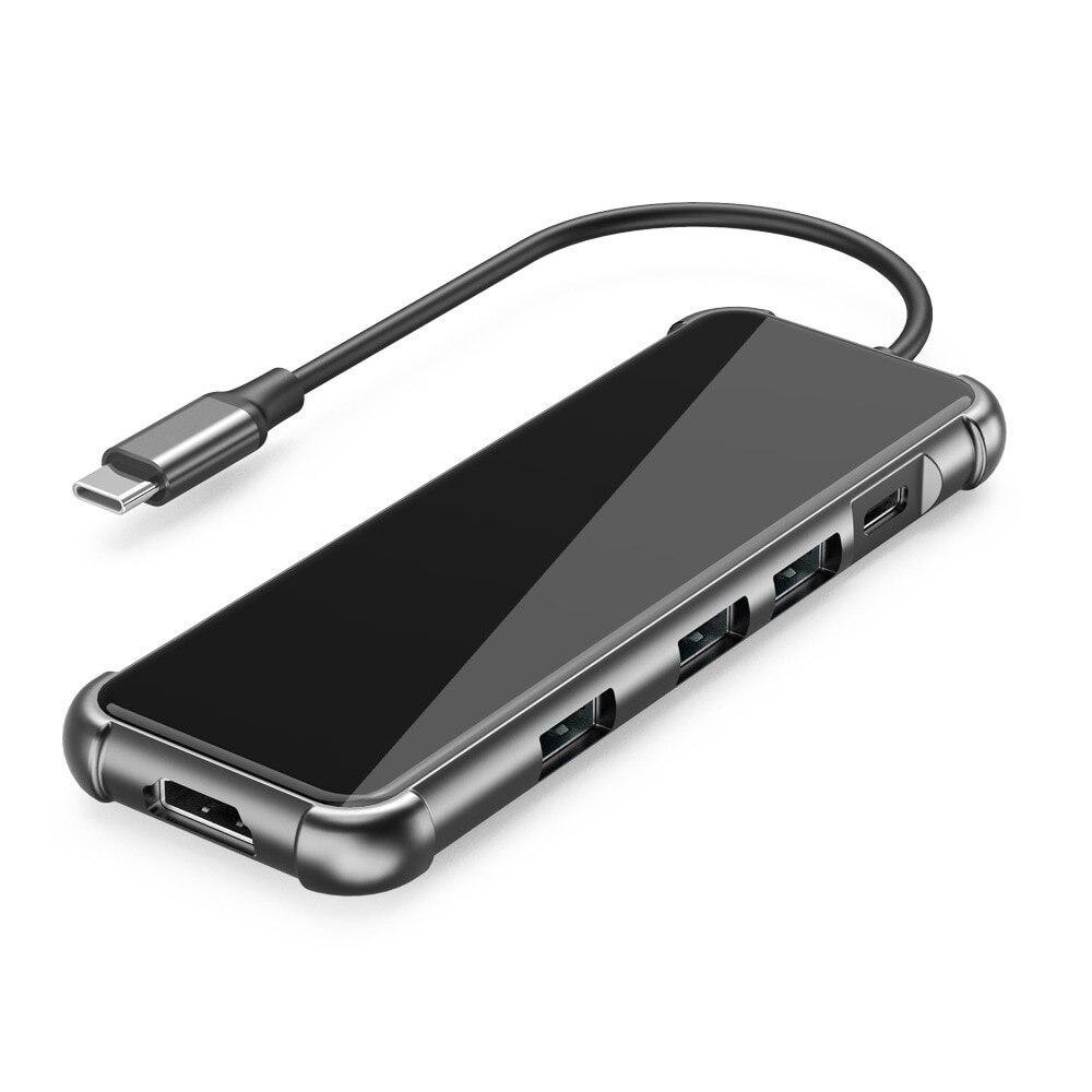Adaptor Hub Universal, 5 in 1, 3xUSB 3.0, 1x usb tip C, 1x HDMI 4K