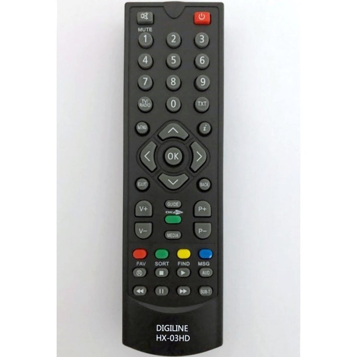 Telecomanda pentru receptor/satelit Digi, HD4