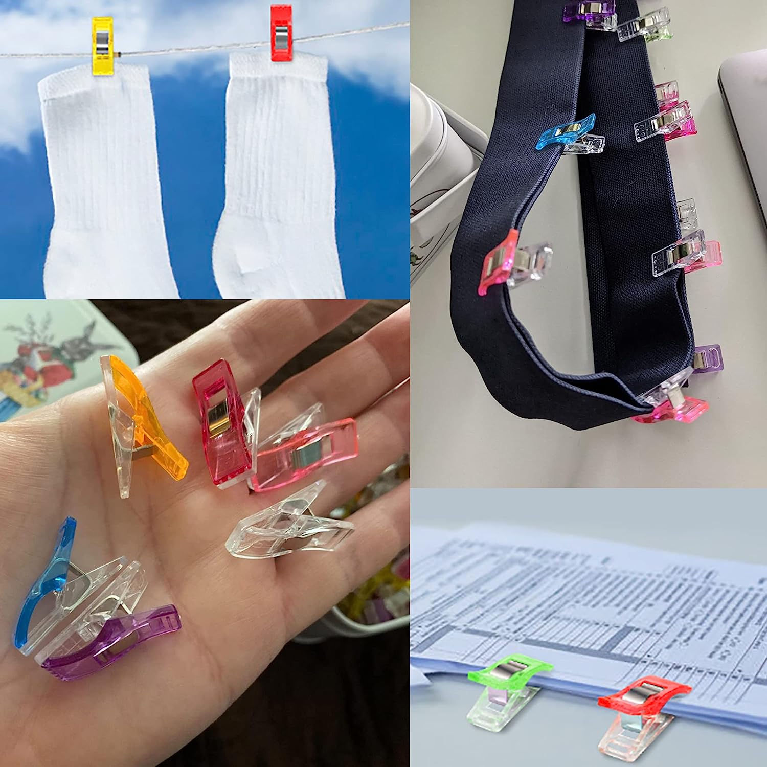 Series Clips Set 50 clips, Plastic/Metal, Multicolor - eMAG.ro