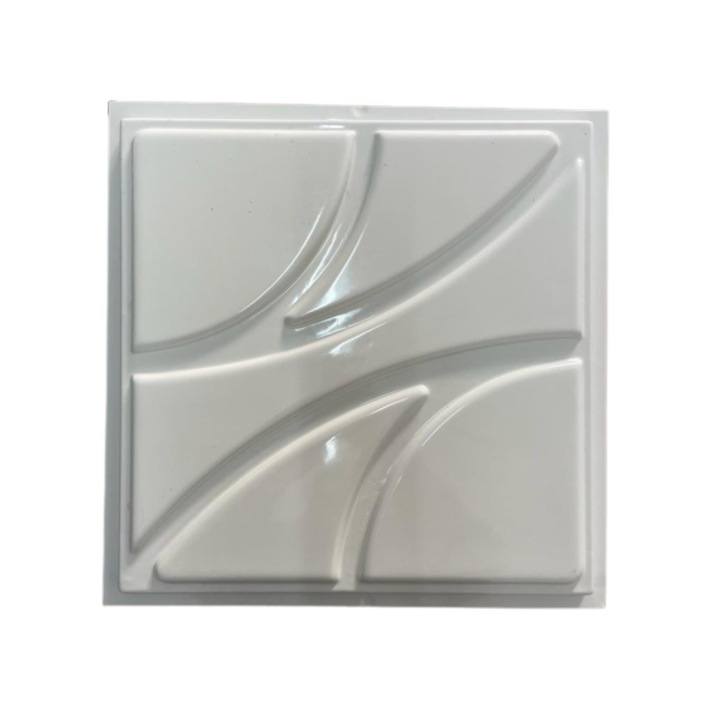 Matrita panou decorativ 3D, model lacuri, pentru interior si exterior, 45 x 45 cm