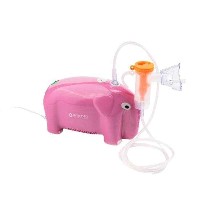 Инхалатор за деца, Във формата на слон, Розов, Oromed