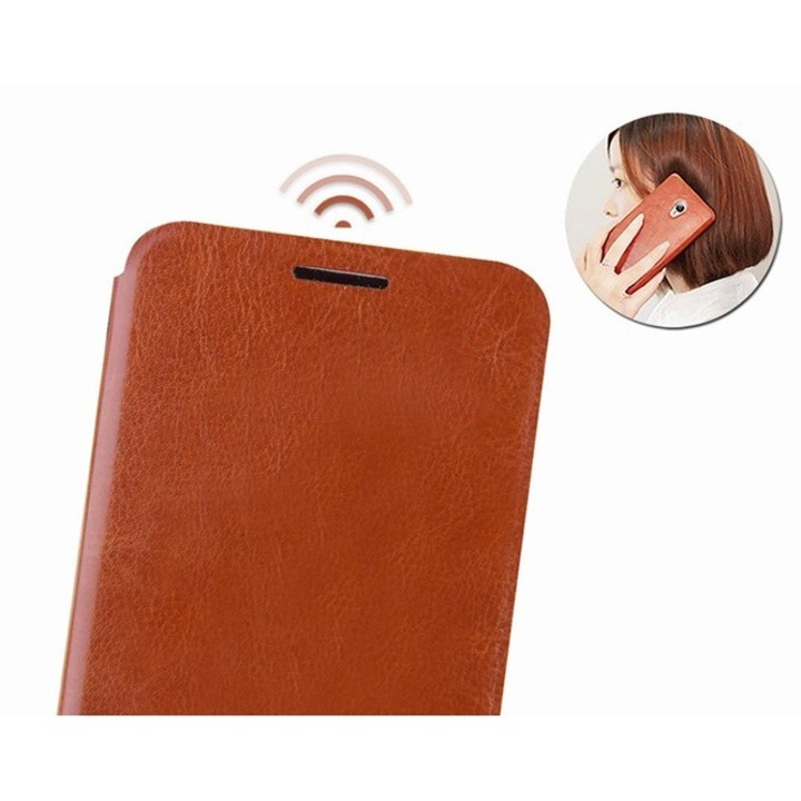 Кожен калъф страничен MOFI Lenovo A680, Кафяв